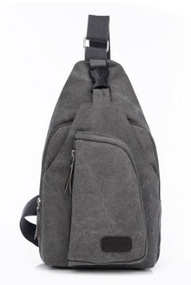 Men's chest, foreign trade, New Sports Leisure Canvas slanting bag, Korean version, single shoulder bag, men's backpack, men's bag. - L&M LIFE PRODUCTS