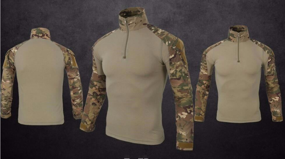 Army Tactical Military Uniform Airsoft Camouflage War Proven Shirt Fast Attack Long Sleeve Shirt War Strike - L&M LIFE PRODUCTS