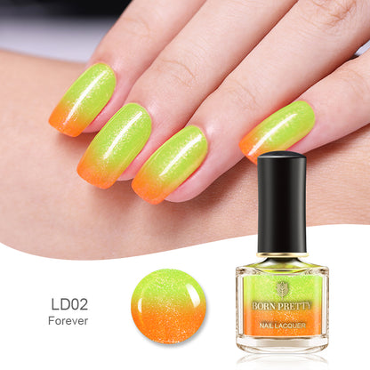 Temperature-change peelable nail polish - L&M LIFE PRODUCTS