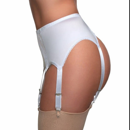 Lace High Waist 6-claw Adjustable Metal Buckle Garter Belt - L&M LIFE PRODUCTS