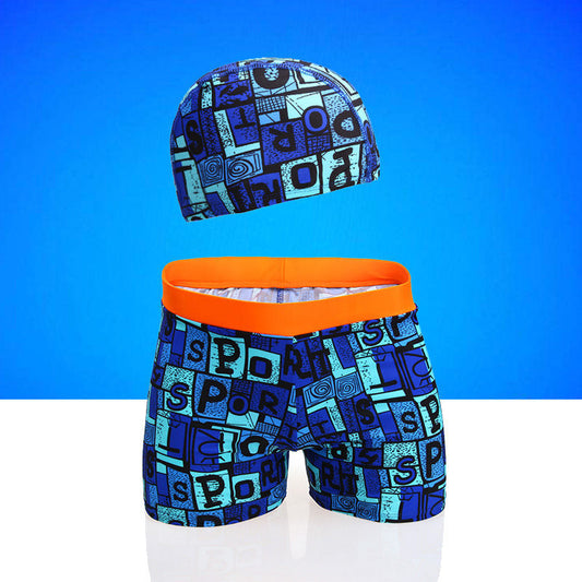 Children's Wide Waist Comfortable Swimming Trunks Swimming  Set - L&M LIFE PRODUCTS