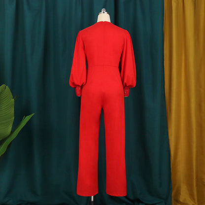 Loose Zipper Straight Tribute Sleeveless Slim Fit Jumpsuit - L&M LIFE PRODUCTS