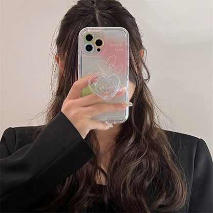 Smudge Line Love English Applicable IP 14 Phone Case Bracket - L&M LIFE PRODUCTS