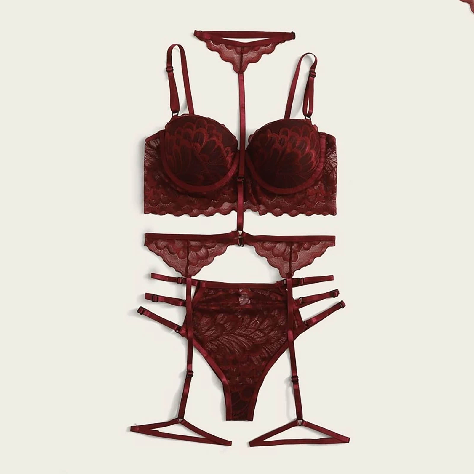 Ladies Sexy Suspenders Sequined Silver Silk Nightdress Sexy Lingerie - L&M LIFE PRODUCTS