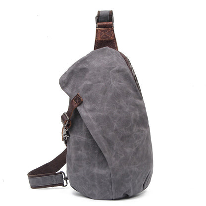 Retro Chest Bag Shoulder Bag Men Canvas Bag - L&M LIFE PRODUCTS