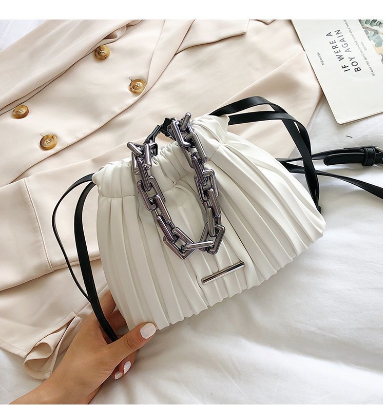 Designer Women Bags 2021 Drawstring Bucket Bag with Thick Chain Crossbody Bag - L&M LIFE PRODUCTS