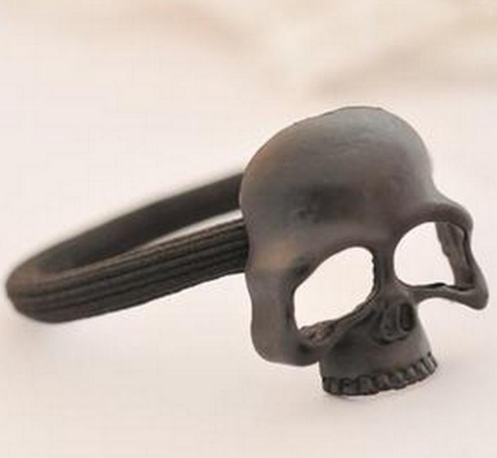 European and American accessories punk solid metal bone skull skull skull hair rings - L&M LIFE PRODUCTS