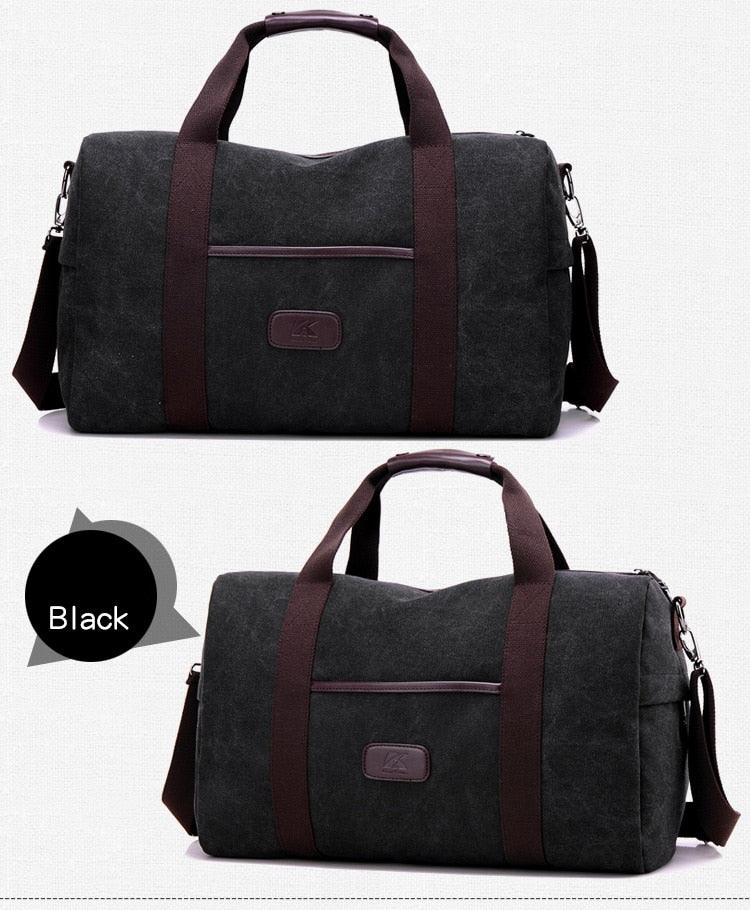 Vintage Men Canvas handbag High Quality Travel Bags Large Capacity Women Luggage Travel Duffle Bags - L&M LIFE PRODUCTS