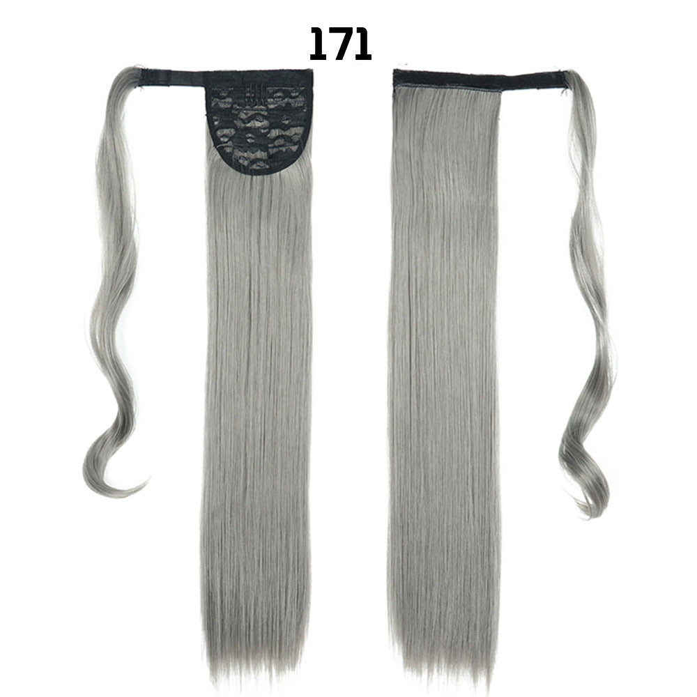 European And American Long Straight Hair Velcro Ponytail - L&M LIFE PRODUCTS