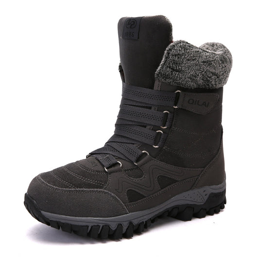 Women Ankle Boots Winter Shoes Woman Snow Boots Mother Warm Shoes Lace Up - L&M LIFE PRODUCTS