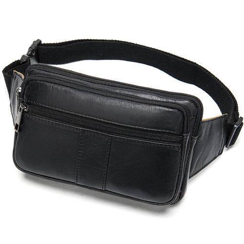 Leather Men's head leather waist bag - L&M LIFE PRODUCTS