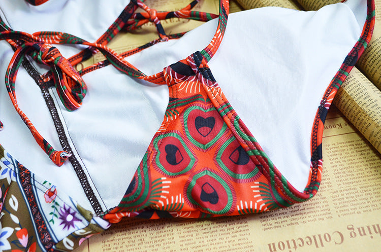 Printed women's one-piece swimsuit - L&M LIFE PRODUCTS