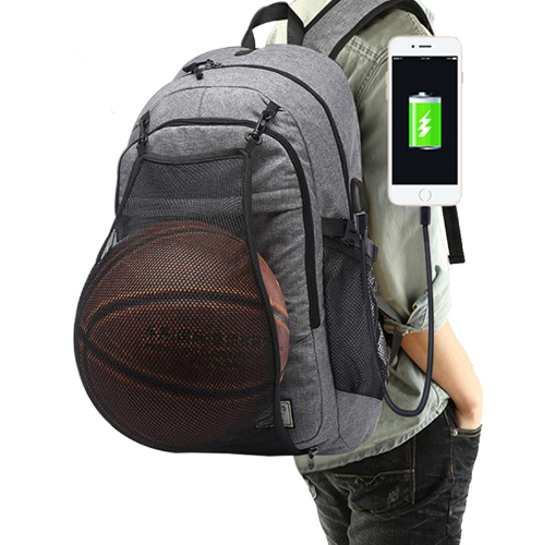 Men's shoulder bag, schoolbag, basketball bag, middle school students' charging Sports Backpack - L&M LIFE PRODUCTS