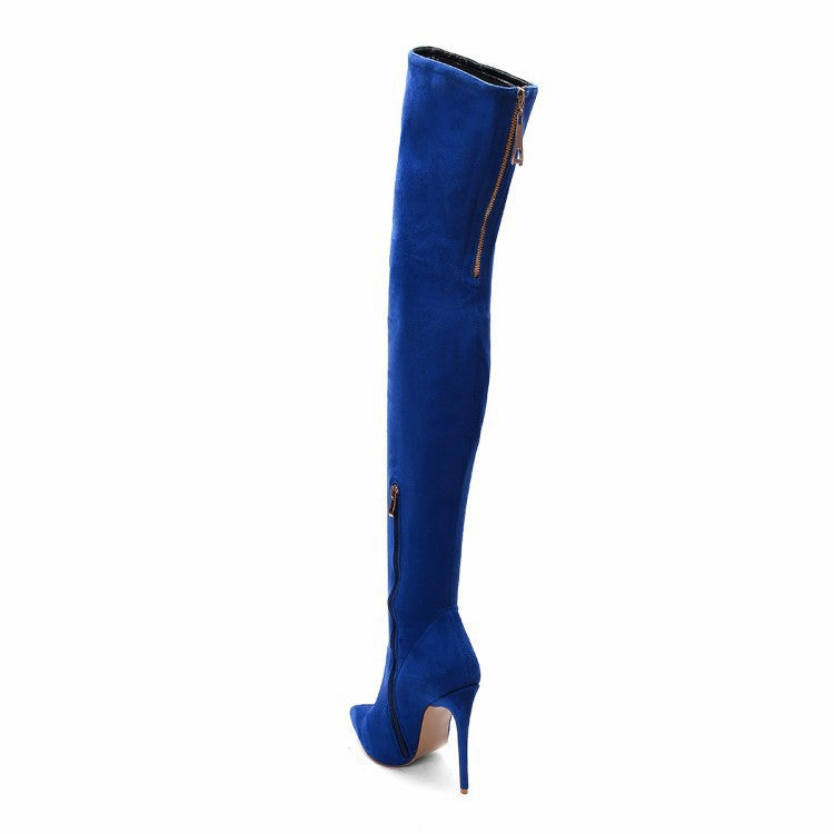 Fashion Stretch Pointy Toe High Heel Over-the-knee Boots - L&M LIFE PRODUCTS