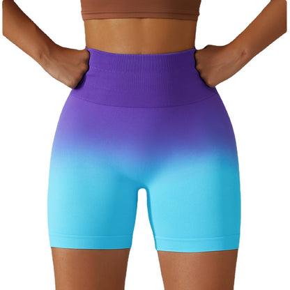 Gradient Seamless Yoga Shorts Breathable Skinny - L&M LIFE PRODUCTS