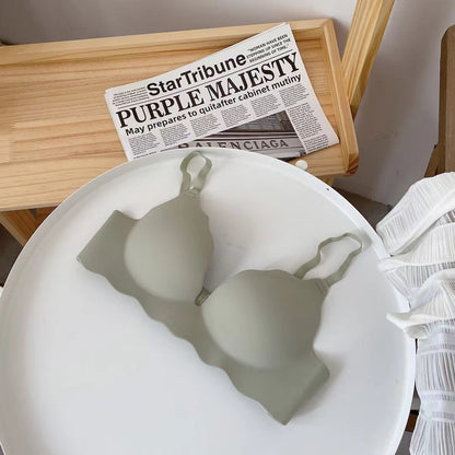 One Piece Glossy Girl's Underwear Thin No Steel Ring Gather Bra - L&M LIFE PRODUCTS