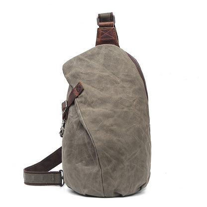 Retro Chest Bag Shoulder Bag Men Canvas Bag - L&M LIFE PRODUCTS