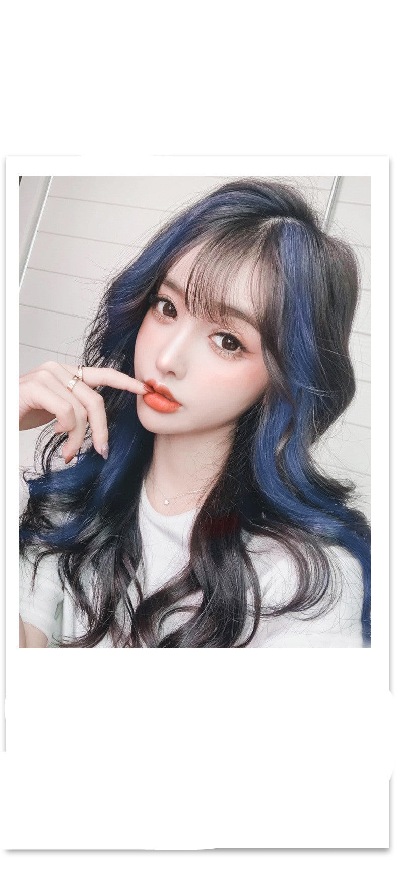 Gradient Female Long Curly Hair Wig Patch - L&M LIFE PRODUCTS