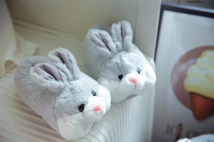 Female Winter Warm Rabbit Home Couple Slippers - L&M LIFE PRODUCTS