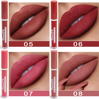 Women's Non-stick Cup Waterproof Matte Lipstick - L&M LIFE PRODUCTS