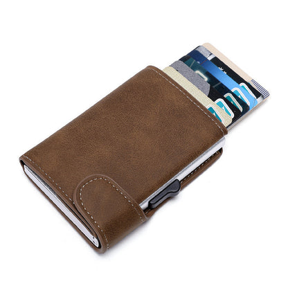 Crazy Horse Leather Aluminum Card Case Wallet - L&M LIFE PRODUCTS