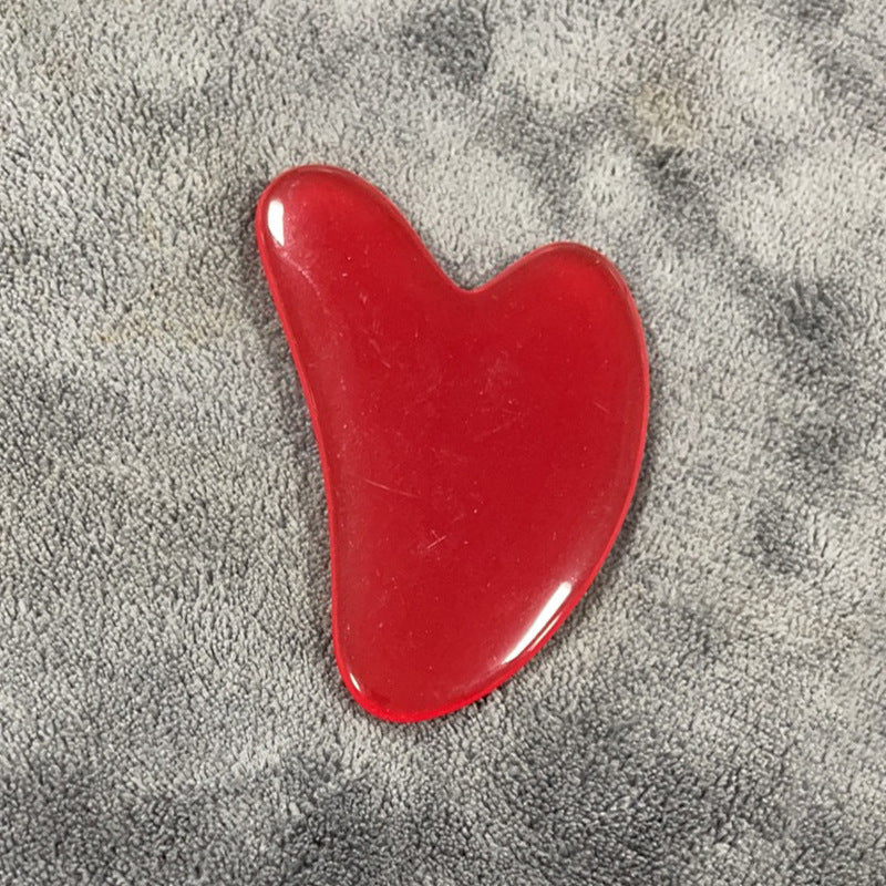 Resin Beeswax Heart-shaped Gu Sha Facial Scraping Sheet For Beauty Salon - L&M LIFE PRODUCTS