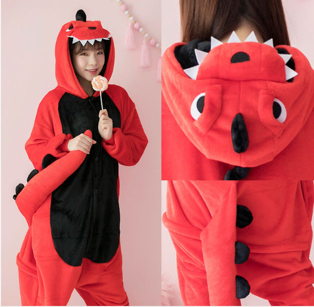One Piece Pajamas Cartoon Winter Coral - L&M LIFE PRODUCTS