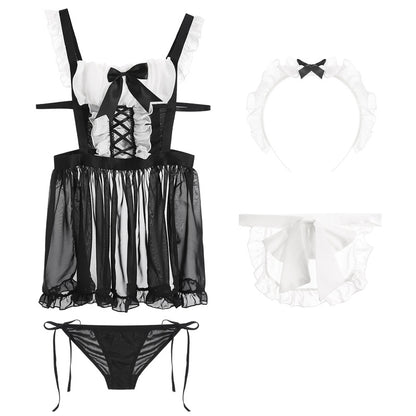 Maid Outfit And Sexy Suit Underwear Transparent - L&M LIFE PRODUCTS