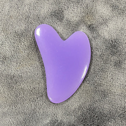 Resin Beeswax Heart-shaped Gu Sha Facial Scraping Sheet For Beauty Salon - L&M LIFE PRODUCTS