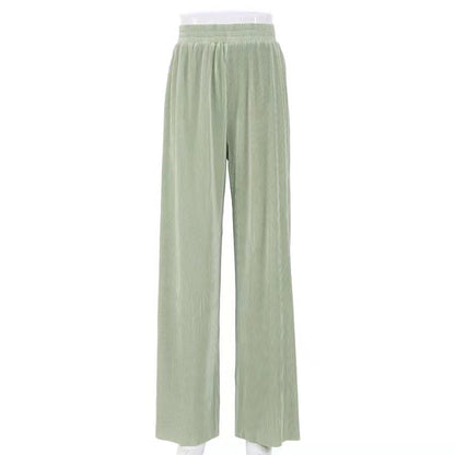 New Autumn And Winter Pleated Shirt  Pleated Trousers Suit - L&M LIFE PRODUCTS