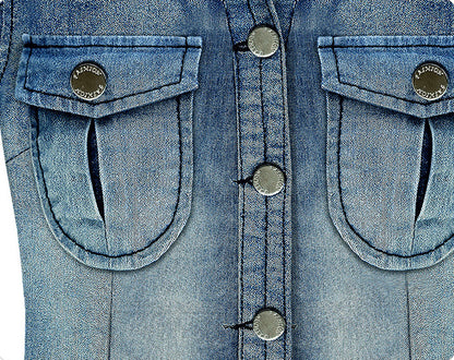 Summer New Retro Short-sleeved Denim Dress - L&M LIFE PRODUCTS