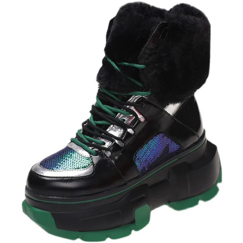 Women's Platform And Velvet Snow Boots - L&M LIFE PRODUCTS