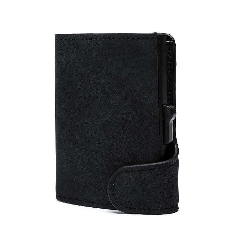 Crazy Horse Leather Aluminum Card Case Wallet - L&M LIFE PRODUCTS