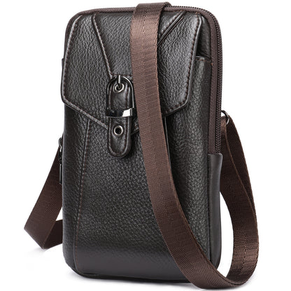 Men's Leather Casual One-shoulder Messenger Bag - L&M LIFE PRODUCTS