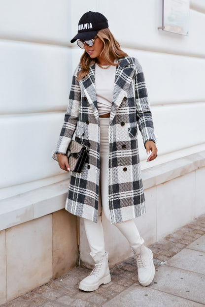 European And American Fashion Plaid Woolen Coat - L&M LIFE PRODUCTS