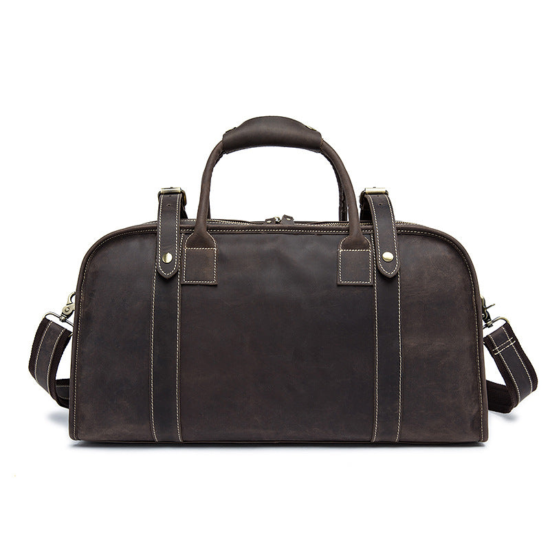 Leather Handmade Large-capacity Short-distance Travel Bag - L&M LIFE PRODUCTS