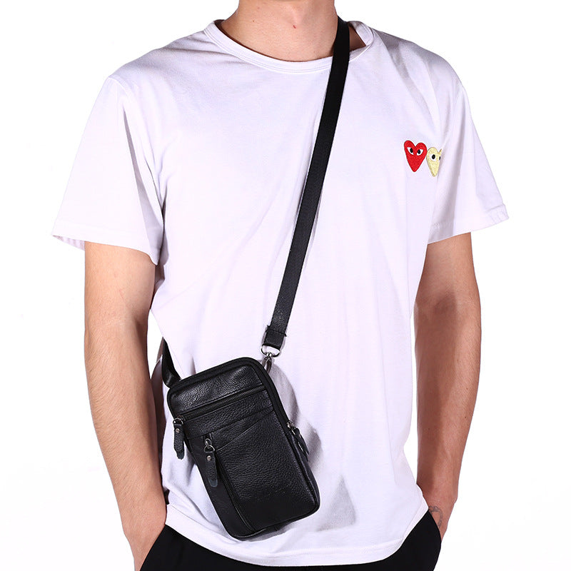 Men's Mobile Phone Bag, Wear Belt, Outdoor Sports, One-shoulder Small Bag - L&M LIFE PRODUCTS