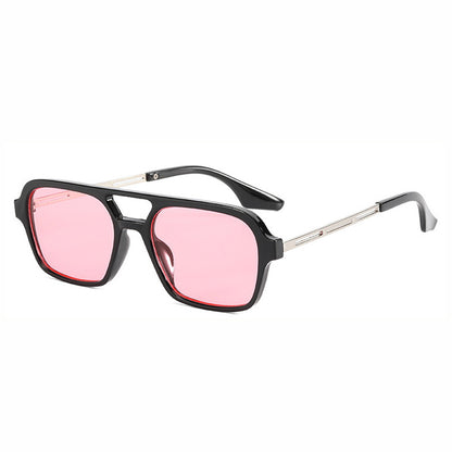 Sunglasses Star With The Same Retro Black Frame Double Beam Plain Glasses - L&M LIFE PRODUCTS