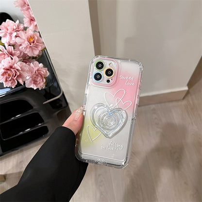 Smudge Line Love English Applicable IP 14 Phone Case Bracket - L&M LIFE PRODUCTS