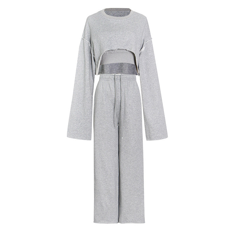Three-piece Set Of Straight Wide-leg Pants - L&M LIFE PRODUCTS