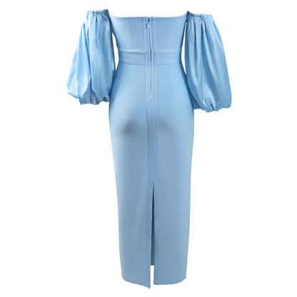 European And American Women's Dress Pile Sleeve Dress - L&M LIFE PRODUCTS