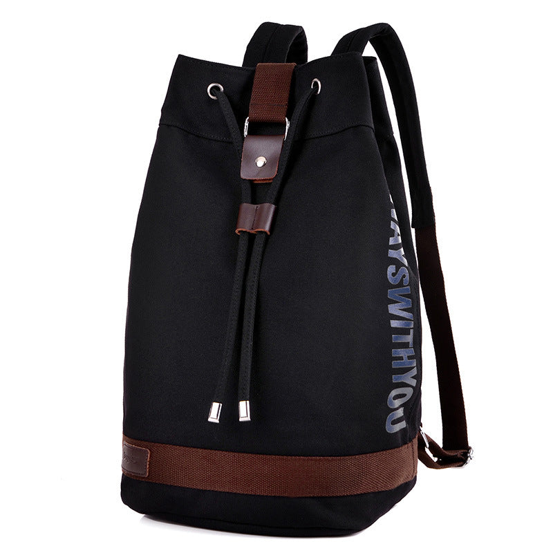 Casual Canvas Bag Drawstring Bucket Backpack Multifunctional Large Capacity Basketball Backpack Fashion - L&M LIFE PRODUCTS