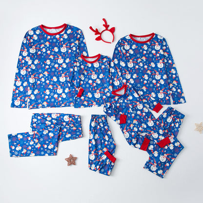 Long-sleeved Snowflake Christmas Women's Pajamas - L&M LIFE PRODUCTS