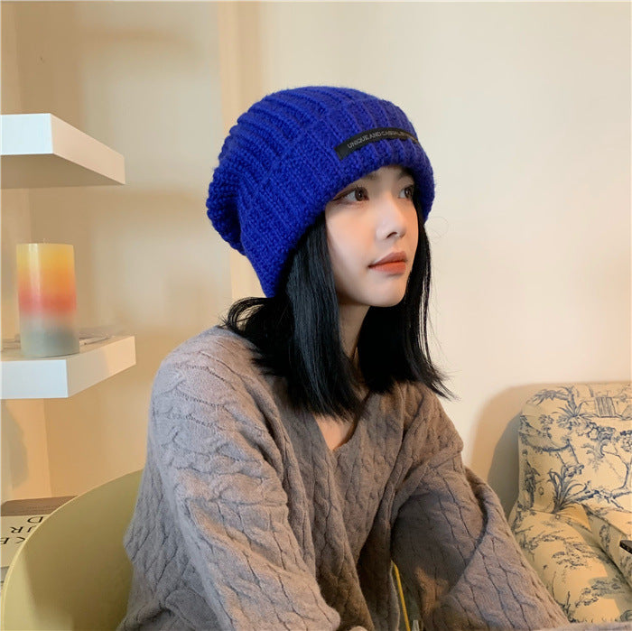 Hat Women's Autumn And Winter New Patch Net Red Big Head Woolen - L&M LIFE PRODUCTS