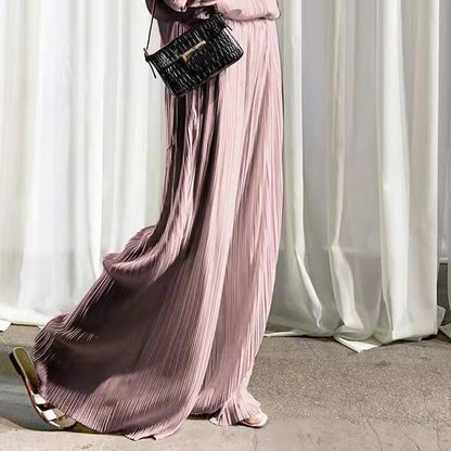 New Autumn And Winter Pleated Shirt  Pleated Trousers Suit - L&M LIFE PRODUCTS