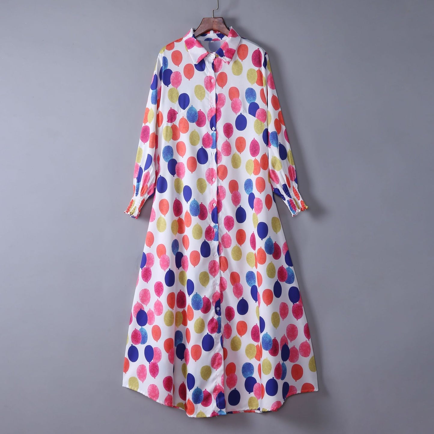 Sexy Dress With Fashion Print And Long-sleeved Shirt - L&M LIFE PRODUCTS