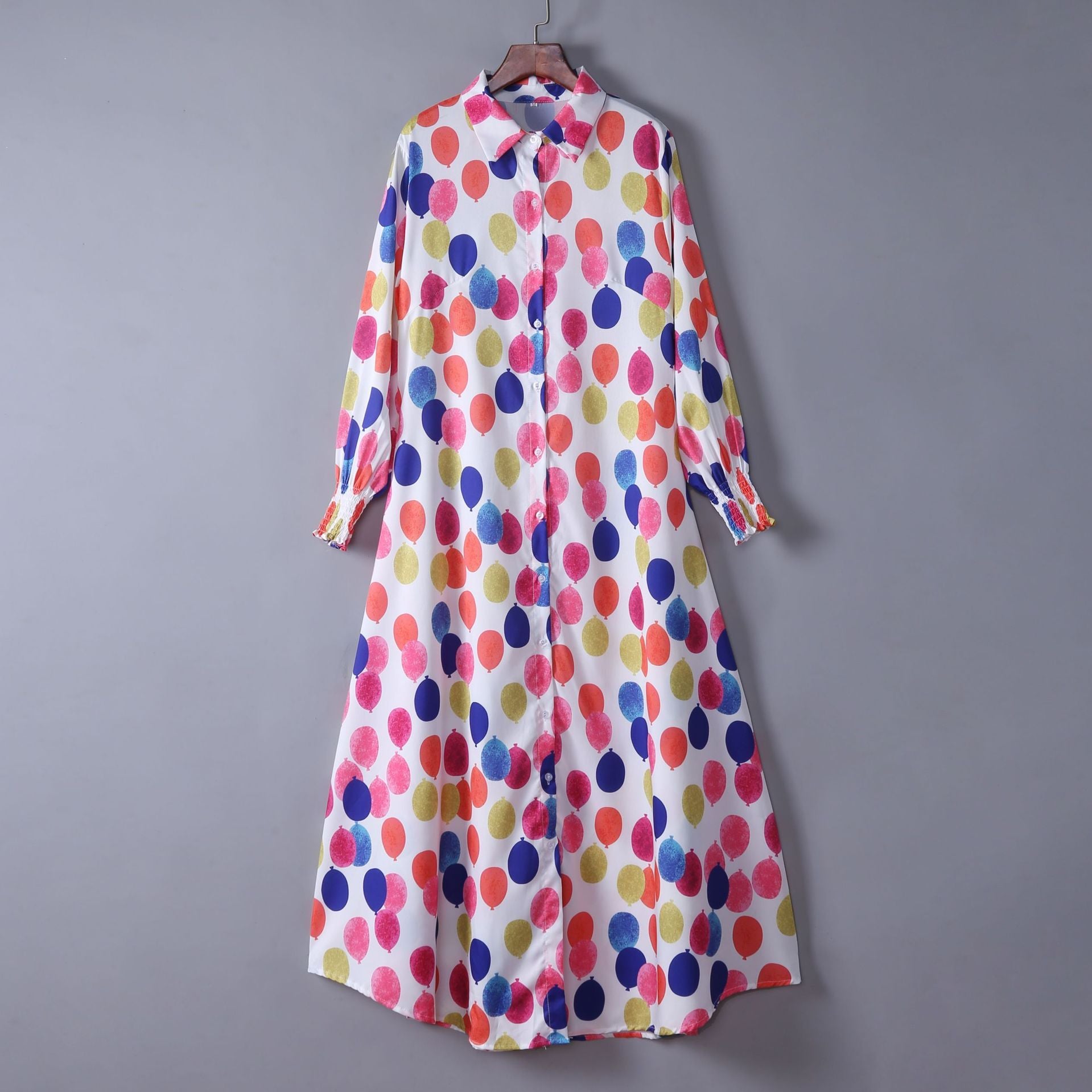 Sexy Dress With Fashion Print And Long-sleeved Shirt - L&M LIFE PRODUCTS