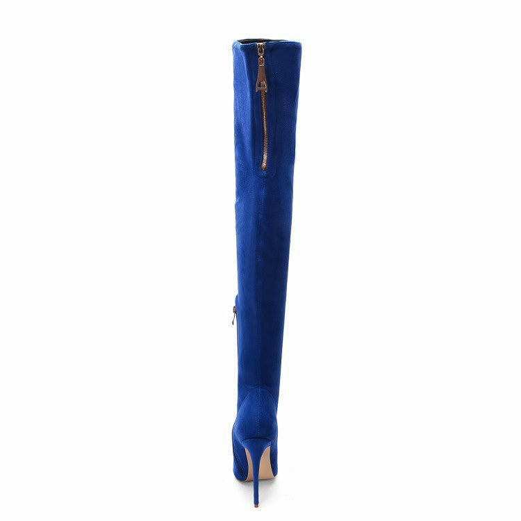 Fashion Stretch Pointy Toe High Heel Over-the-knee Boots - L&M LIFE PRODUCTS