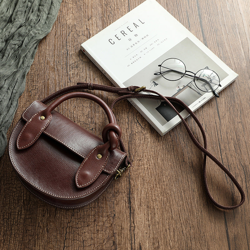 Vegetable Tanned Leather Handbag Goddess Doctor Art - L&M LIFE PRODUCTS