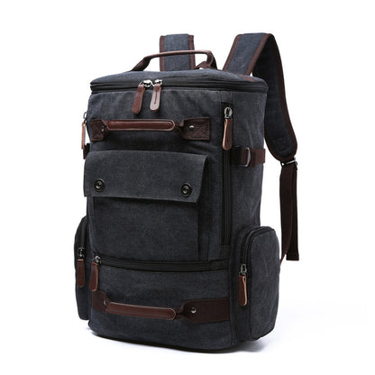 Men's Backpack Vintage Canvas Backpack  Men's Travel Bags Large Capacity Backpack Laptop Backpack - L&M LIFE PRODUCTS